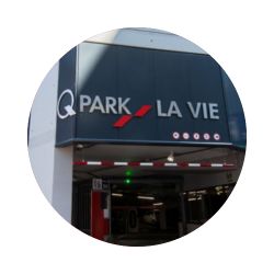 parkeergarage Q-Park Bijenkorf La Vie